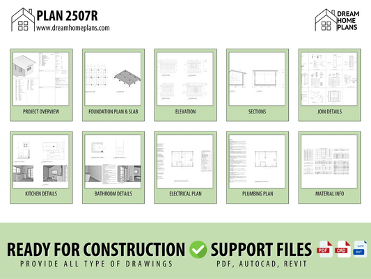 Modern Cabin House Plan USA Plan 2507R
