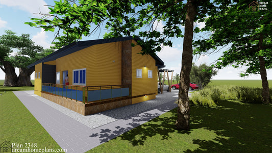 Classic Cottage House Plan - 1 Story, 3 Bedrooms, 1645 Sq Ft, 2-Car Garage, Traditional Design, PDF Download - Cozy Home Layout