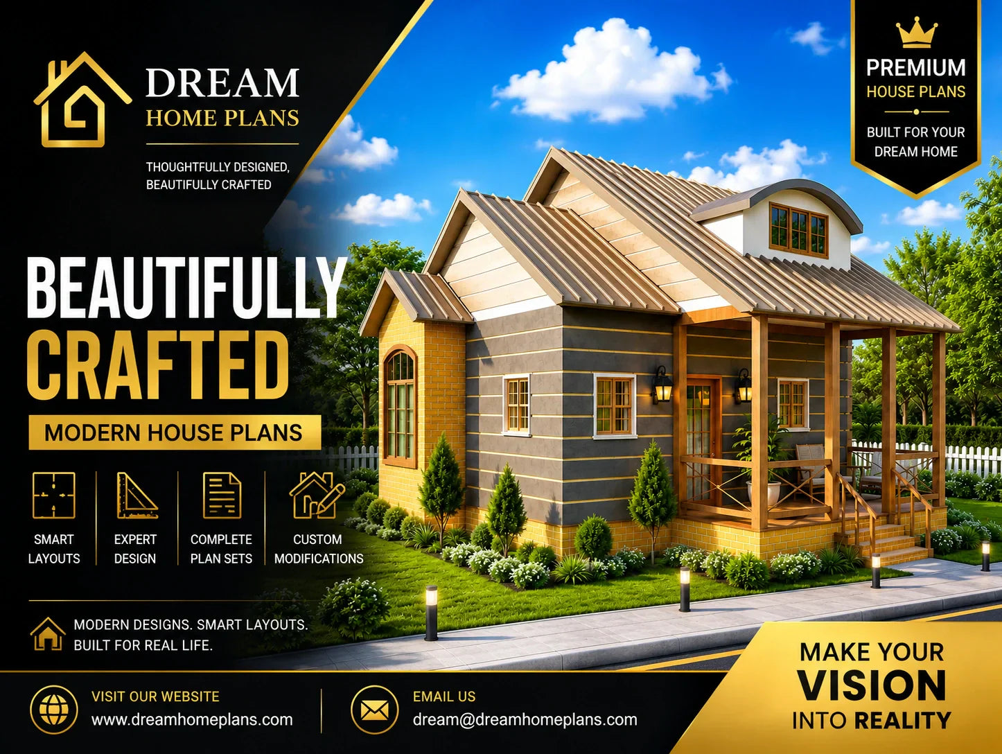 Modern Cottage House Plans | 691 Sq Ft Tiny Home | Plan 2602
