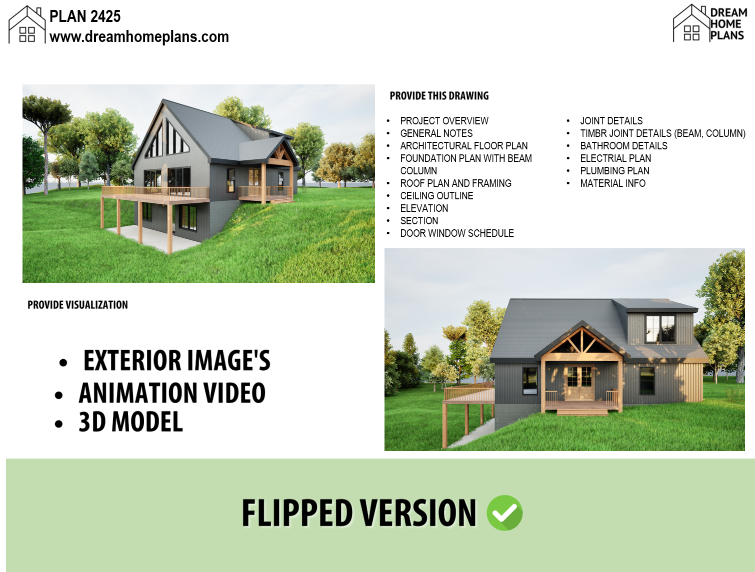 Plan 2425 | Stunning Barndominium Design – Dream Home Plans