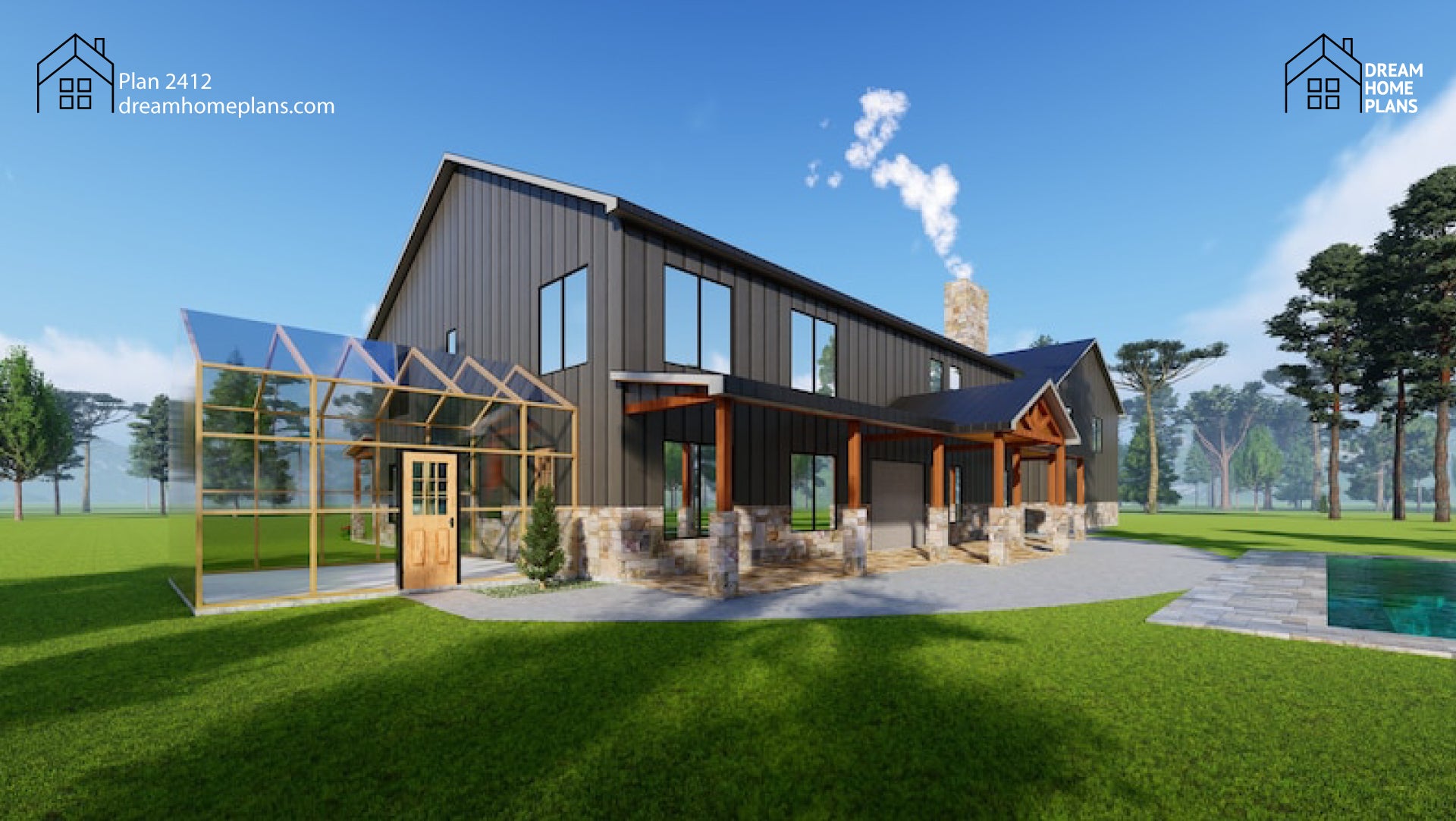 Plan 2412 | Barndominium