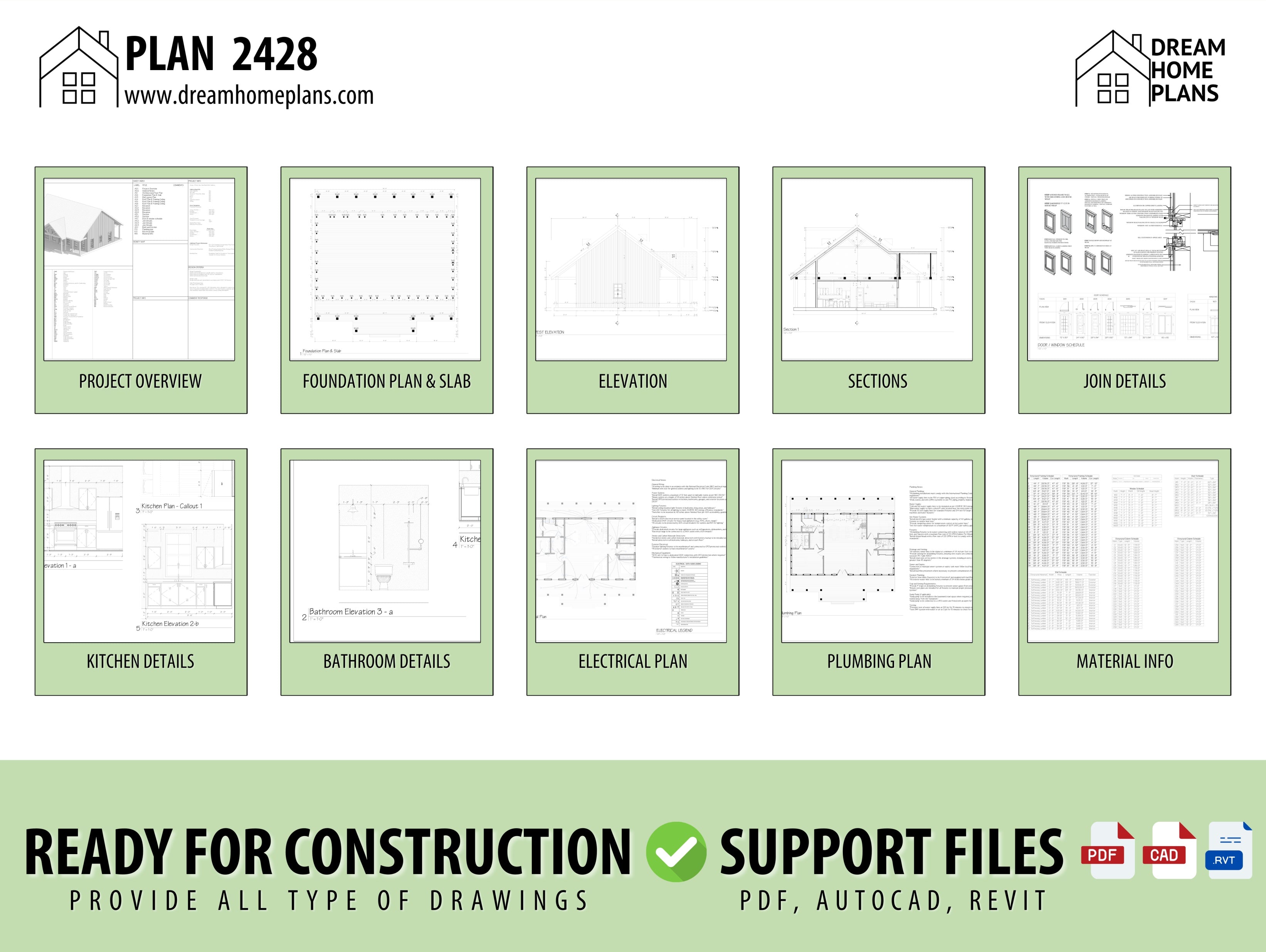 Plan 2428 | Cozy Modern Farmhouse Design – Dream Home Plans