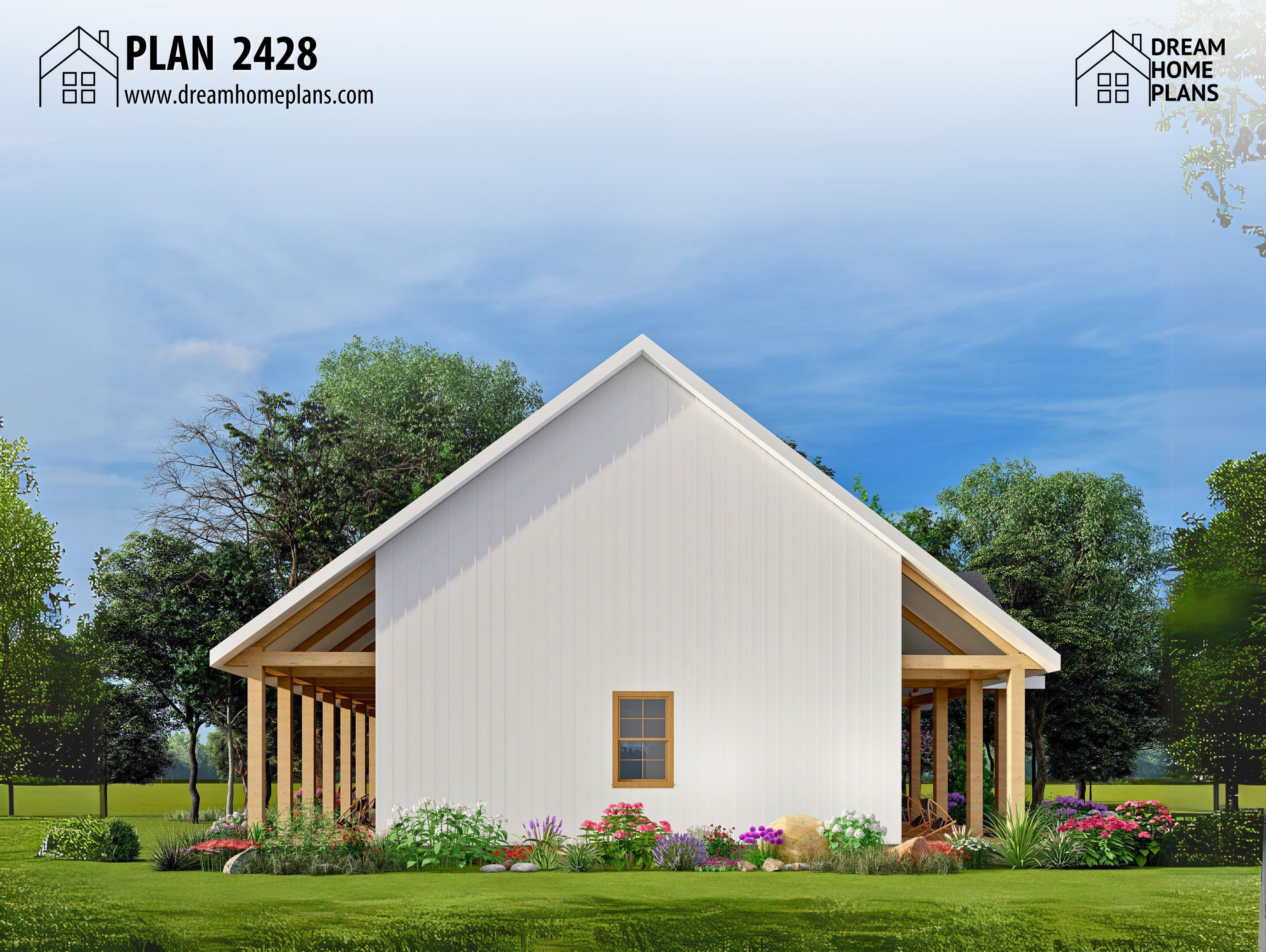Plan 2428 | Cozy Modern Farmhouse Design – Dream Home Plans