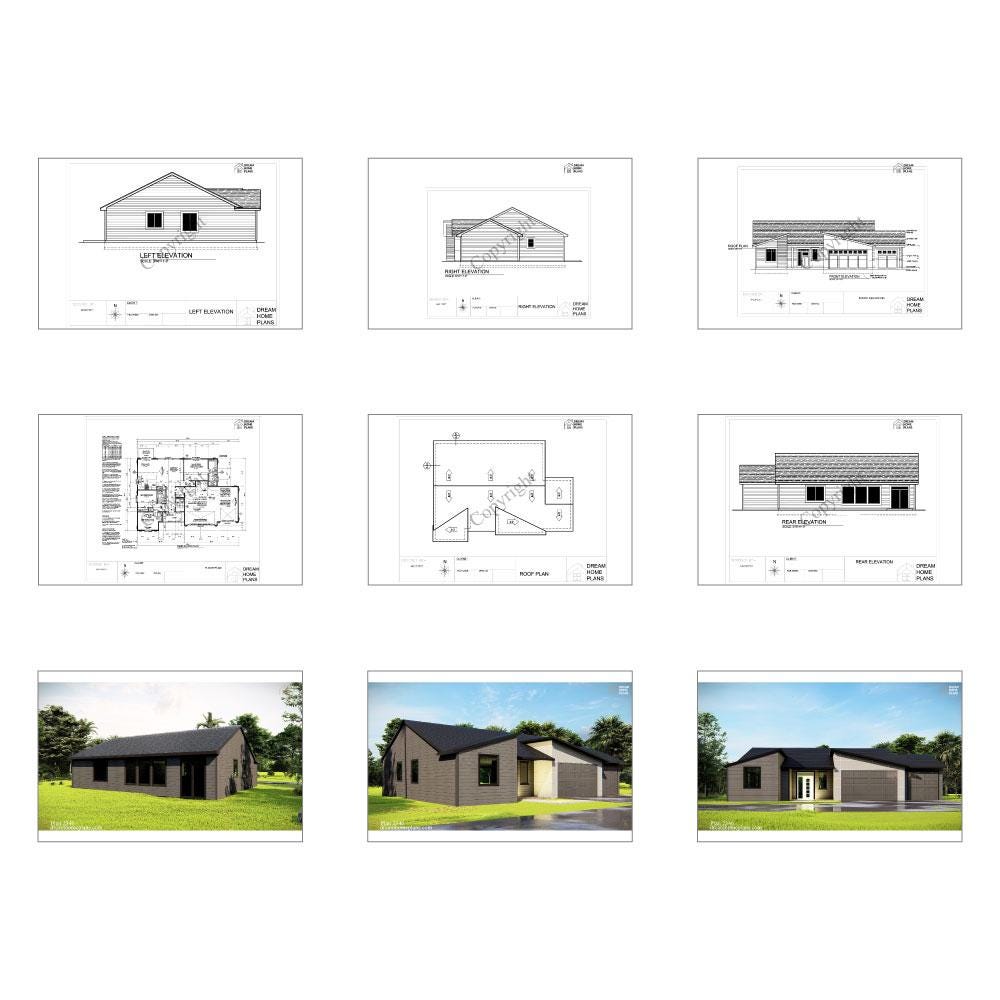Charming Modern Cottage Plan - 3 Beds, Instant Download – Dream Home Plans