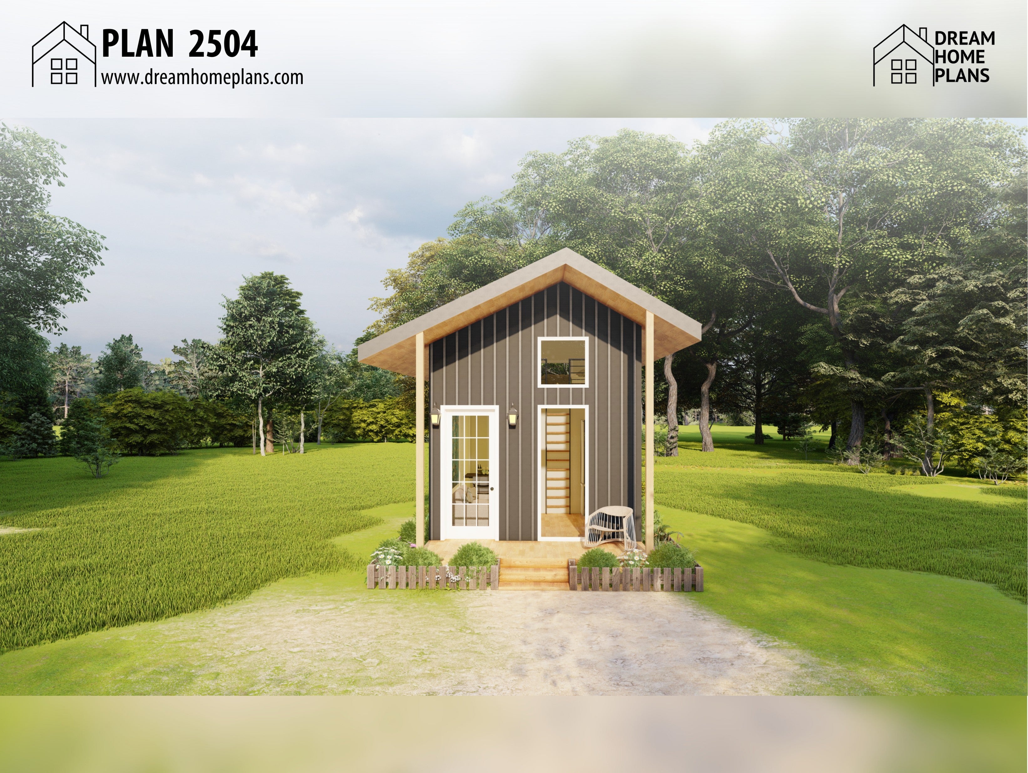 Plan 2504 - Best Tiny Cabin House Designs – Dream Home Plans