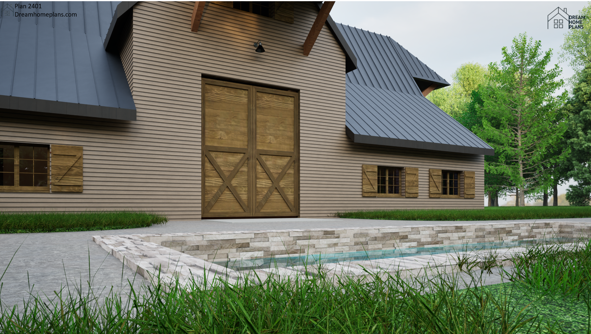 Plan 2401 | Barndominium