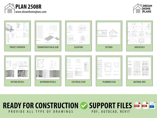 Tiny House Plan USA 2508R