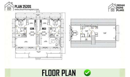 Floor plan of a house with detailed layout and 'Dream Home Plans' branding.