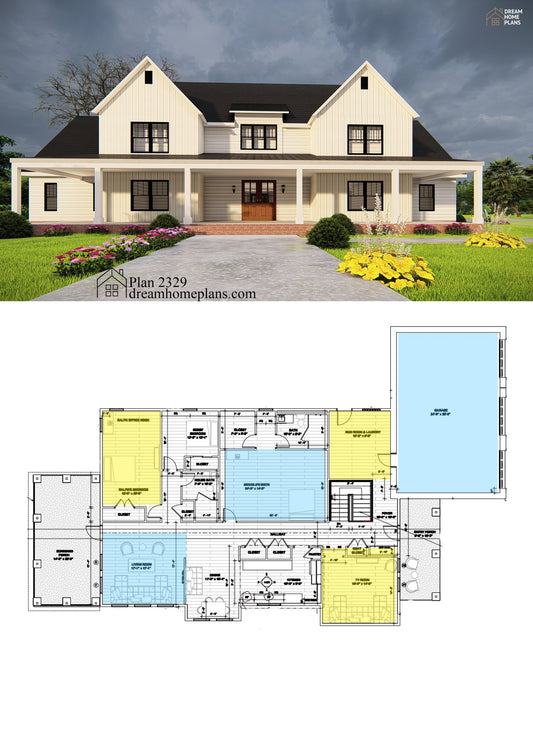 Farmhouse Plans in 2025 – Dream Home Plans